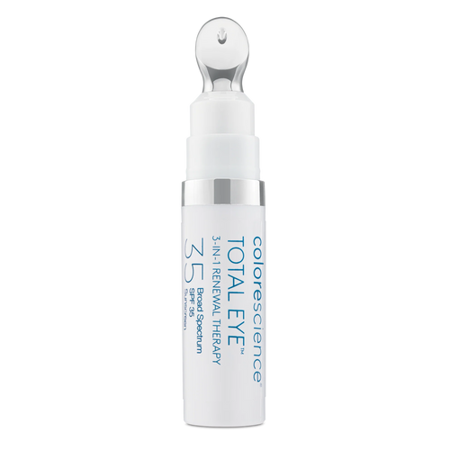 Colorescience Total Eye 3-in-1 Renewal Peptide Therapy bottle on a white background